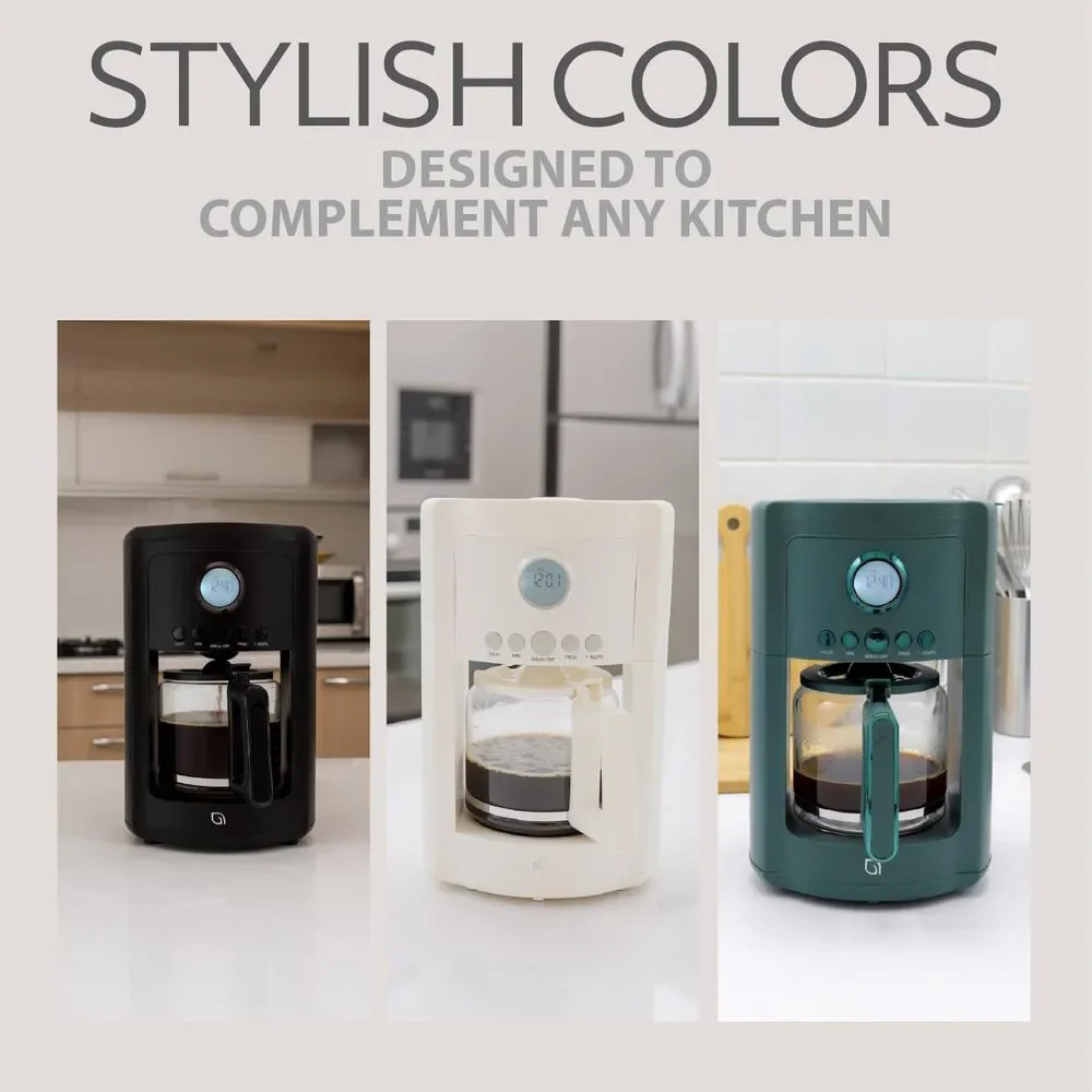 Eco Series 12 Cup Drip Coffee Maker 24 HR Programmable with Digital Display
